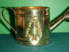 Brass Watering Can with Punched Tree Design